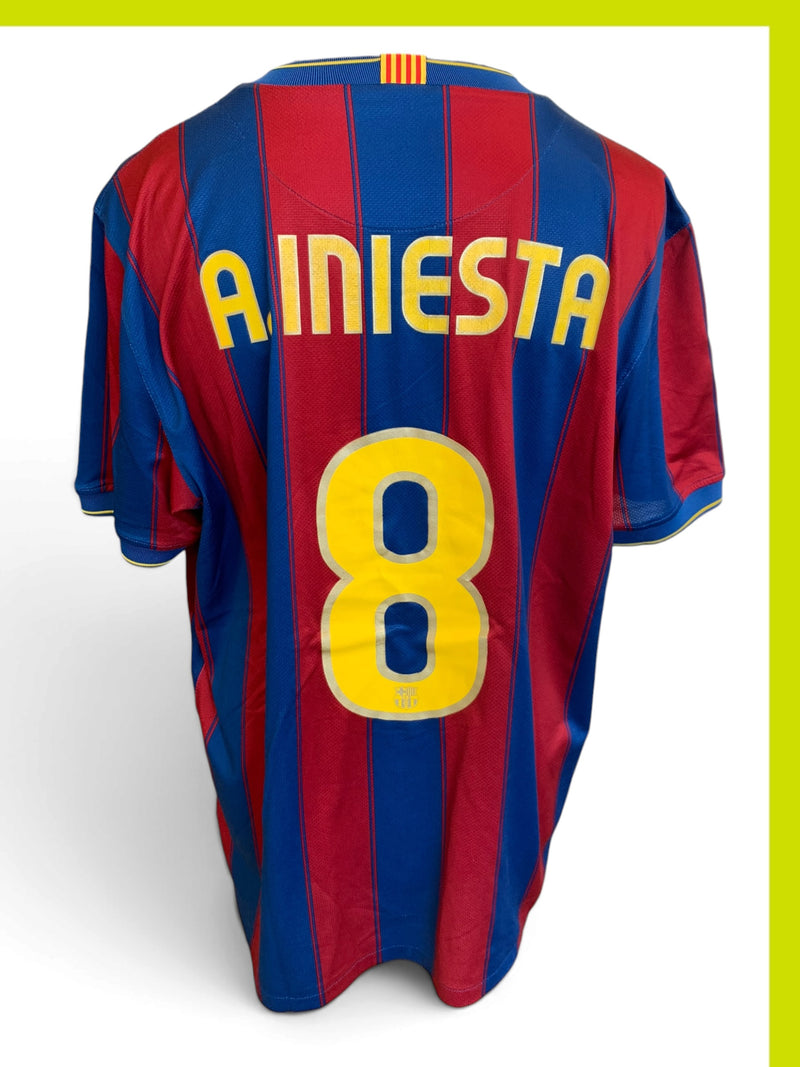 Chargez l'image dans la visionneuse de la galerie, Barcelone 2009-2010 HOME 8 A.INIESTA (XL)
