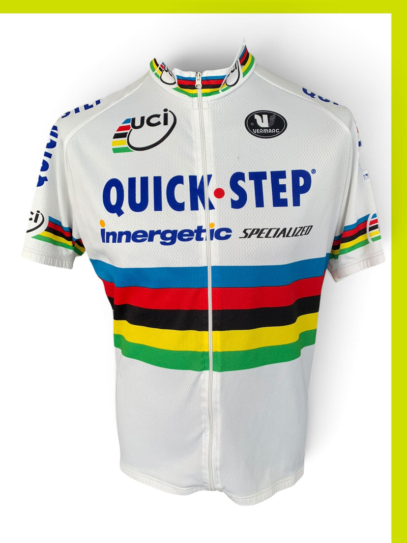 Chargez l'image dans la visionneuse de la galerie, Cyclisme Quick Step 2006 champion du monde  (XL)
