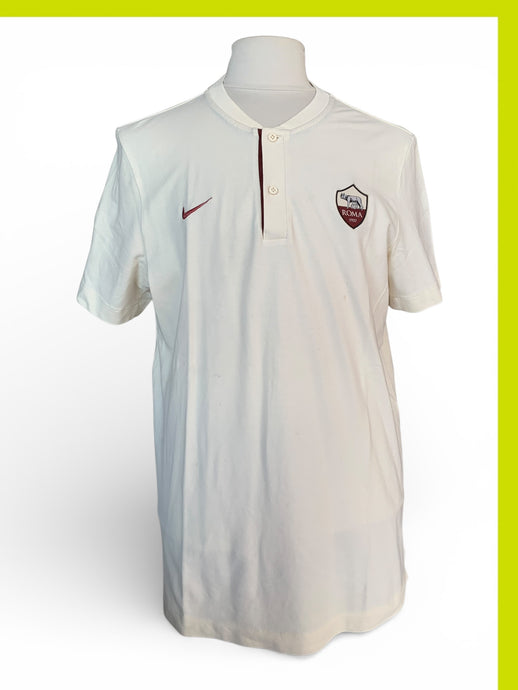 Maillot Vintage AC Roma Kappa Blanc Taille S - Occasion En Excellent état - Homme