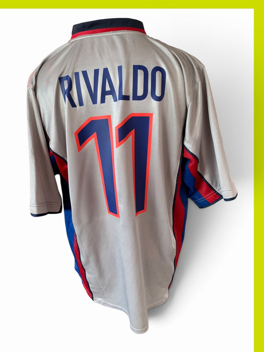 Barcelone 1999-2000 AWAY 11 RIVALDO (XL)