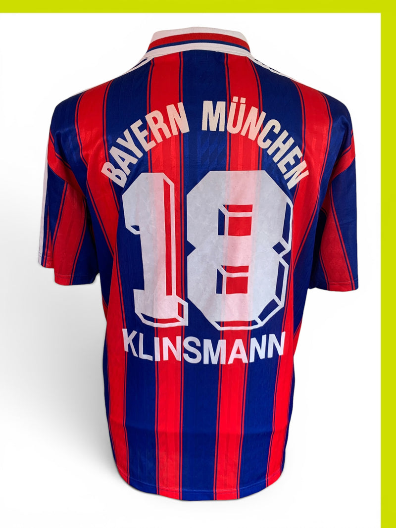 Chargez l'image dans la visionneuse de la galerie, Bayern Munich 1995-1996 HOME 18 KLINSMANN (XL)
