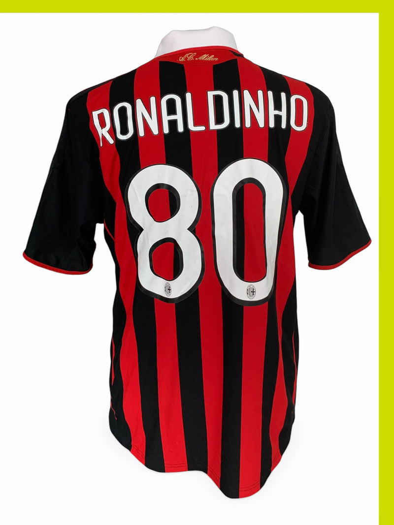 Chargez l'image dans la visionneuse de la galerie, Milan AC 2009-2010 HOME 80 RONALDINHO
