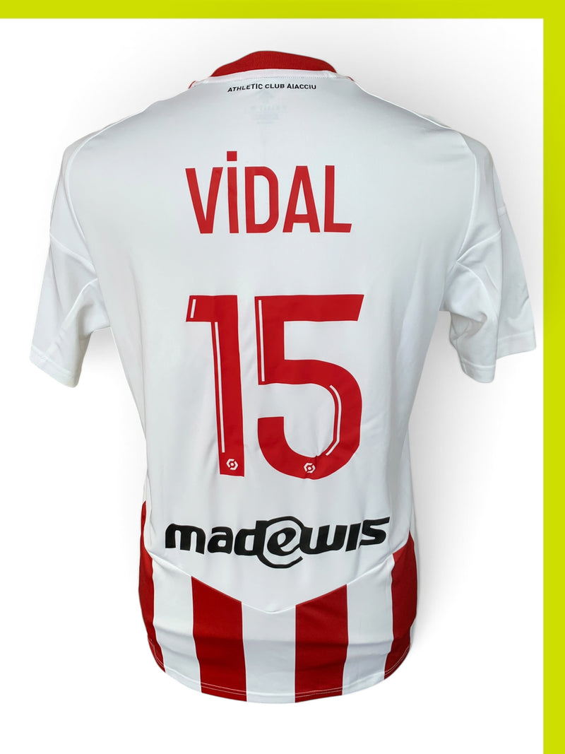 Chargez l'image dans la visionneuse de la galerie, AC Ajaccio 2022-2023 HOME 15 VIDAL (M)
