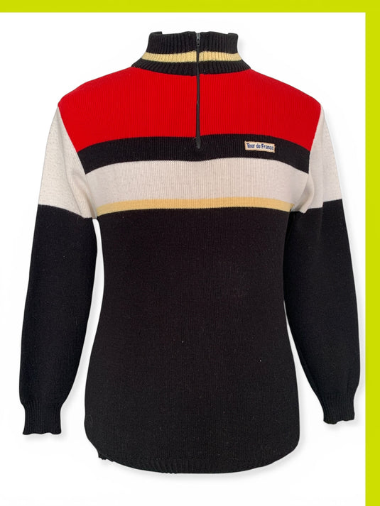 Maillot Pull cycliste SYSTÈME U années 80 vintage shirt Maillot Pull cycliste SYSTÈME U années 80 vintage shirt