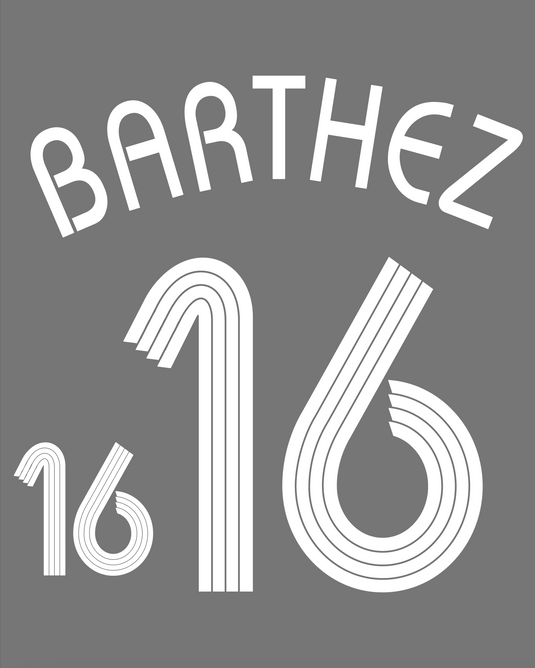 Flocage nameset France HOME 2006