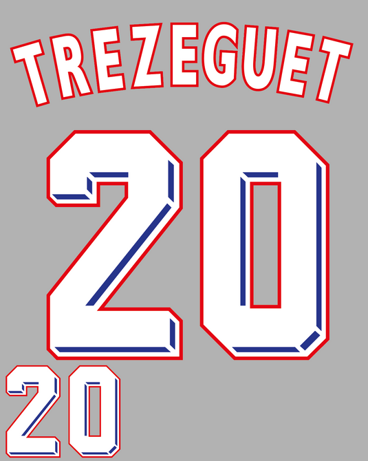 Flocage nameset France HOME 1998