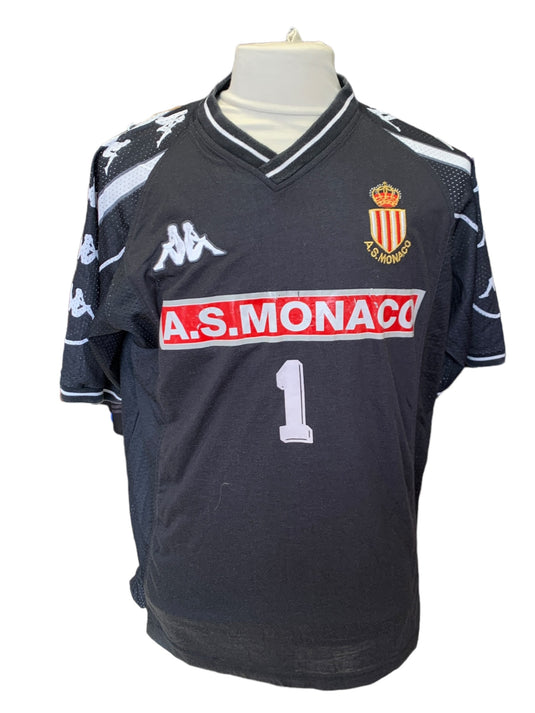AS MONACO FRANCE 1999/2000 HOME FOOTBALL SHORTS XL #12 AS MONACO FRANCE 1999/2000 HOME FOOTBALL SHORTS XL #12