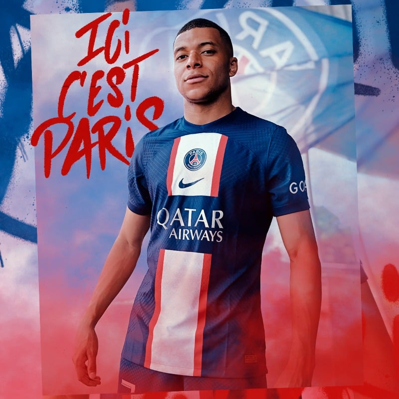 Chargez l'image dans la visionneuse de la galerie, Flocage sponsor Qatar Airways PSG 2022-2023 – Home | Away | Third
